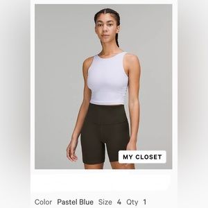 Lululemon High Neck Align | Pastel Blue size 4